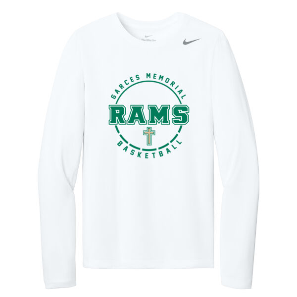 Garces Basketball - Team rLegend Long Sleeve Tee Thumbnail